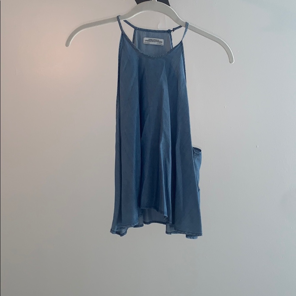 Zara Denim Crop Top